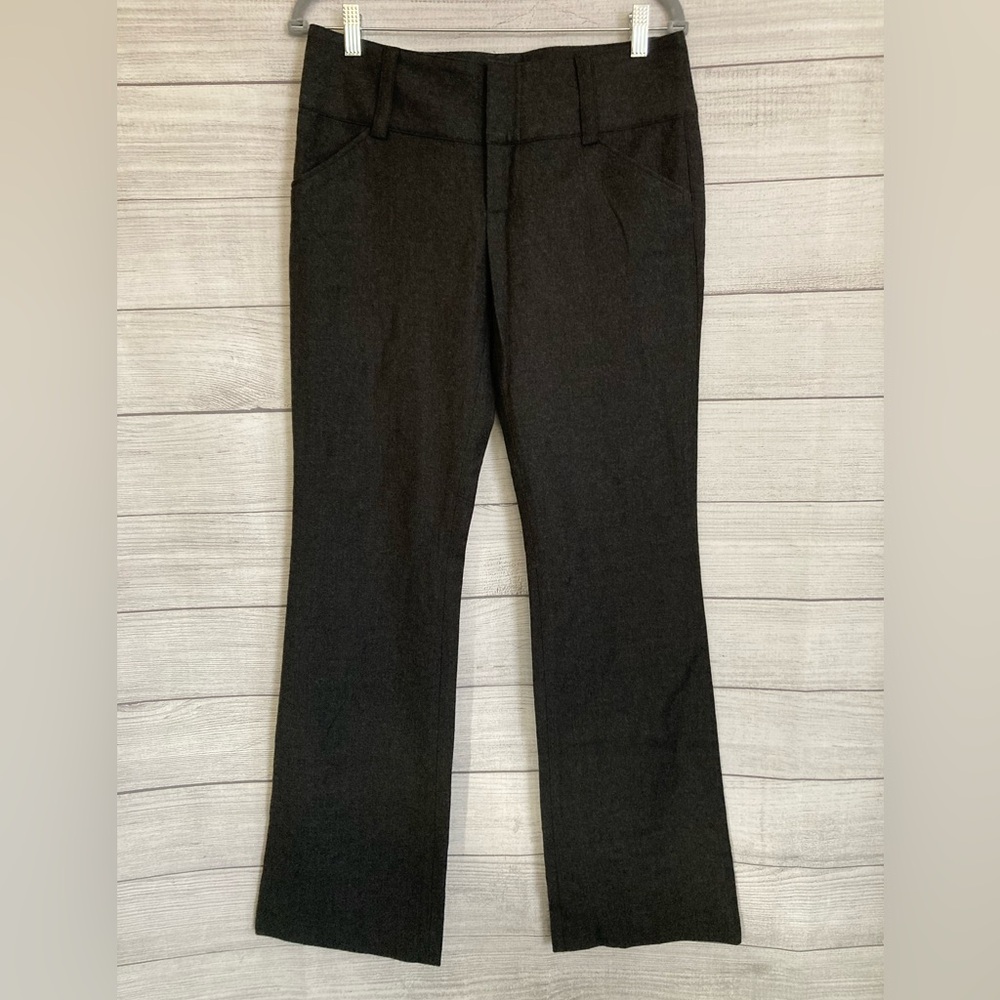 Alice + Olivia | Women’s Charcoal Gray Flare Trousers